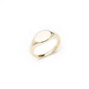 yellow gold signet ring to engrave