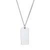 mens sterling silver bar necklace with curb chain