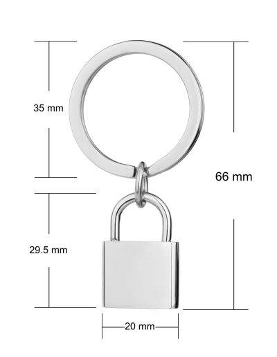 lock keyring personalised