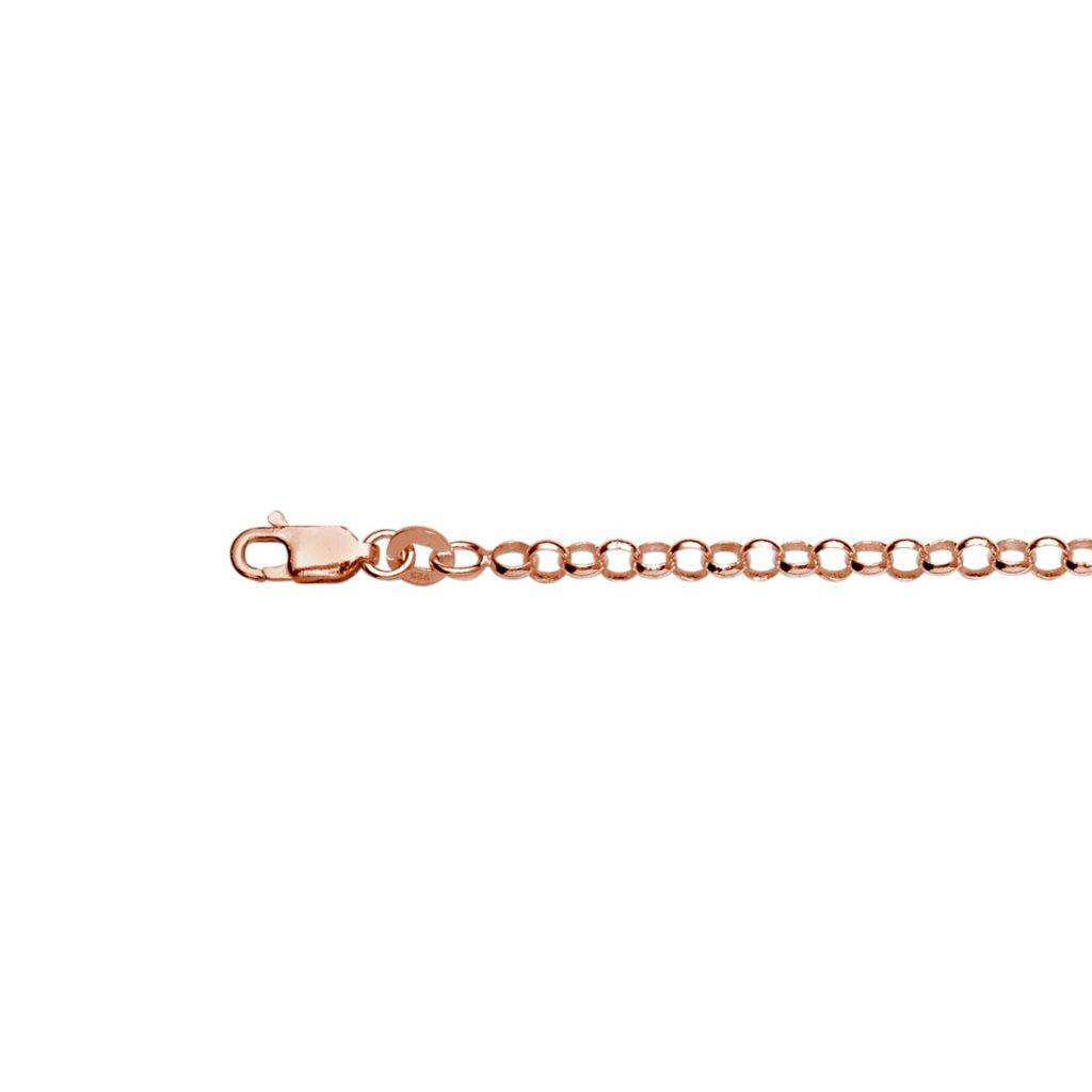 Rose Gold Belcher Chain Bracelet | Personalised Jewellery from The ...
