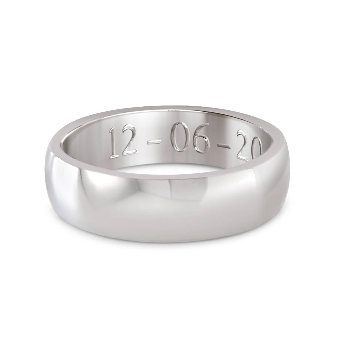 mens steel engraved ring