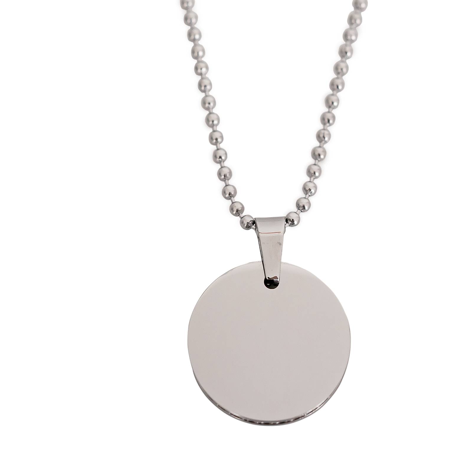 side detail disc necklace w