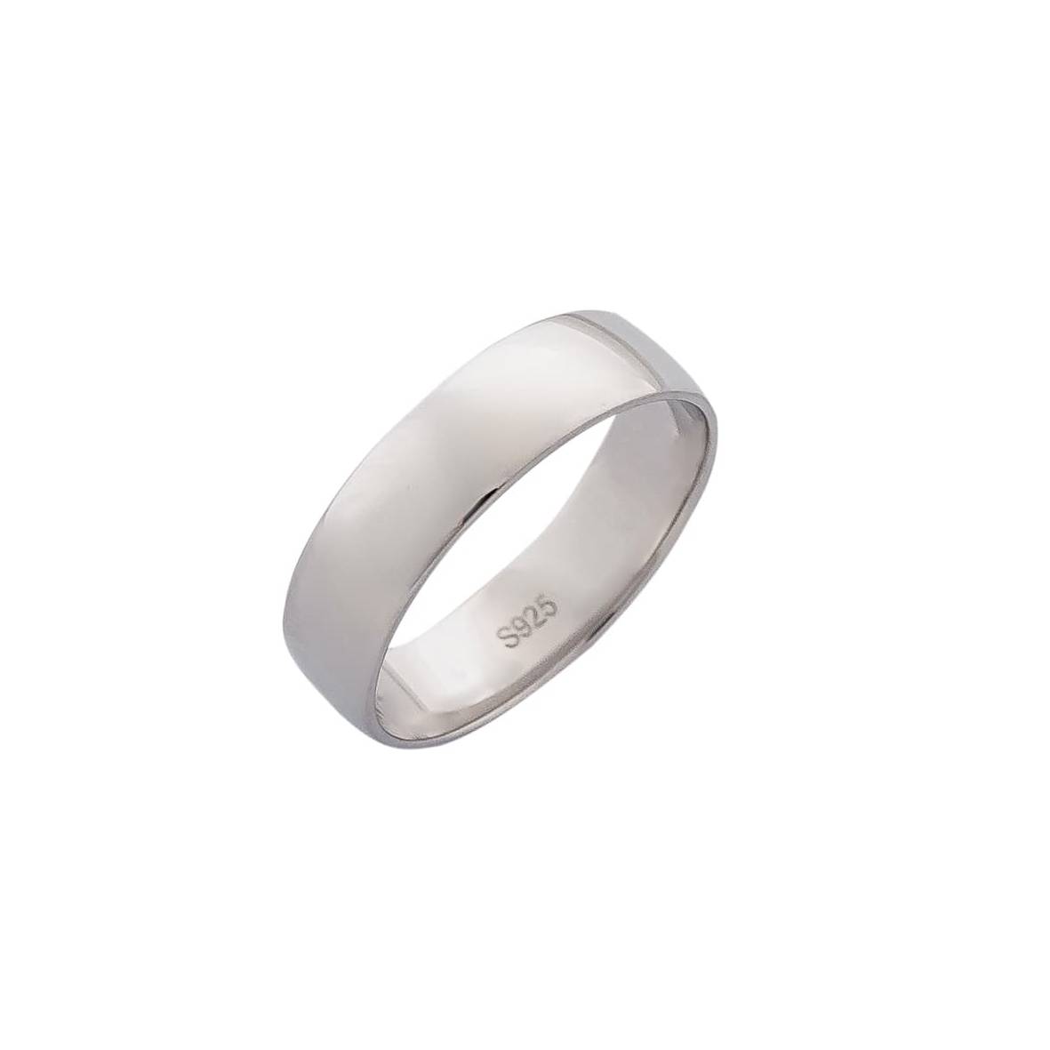 mens engraved ring 925 silver 6mm