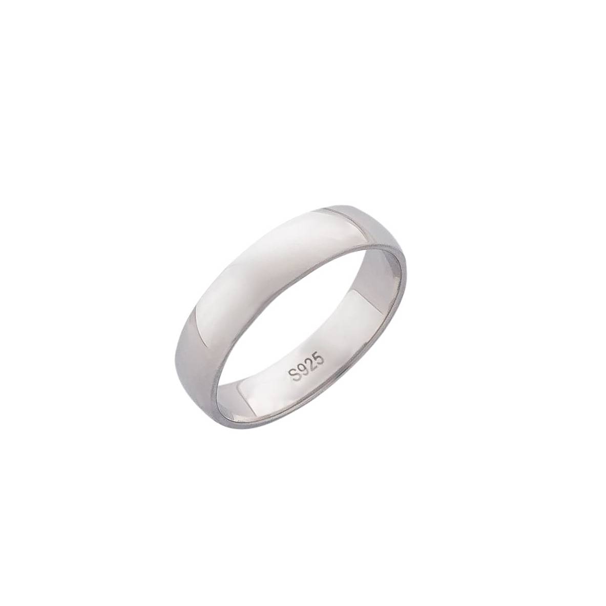 womens 925 silver engraved ring 4.5mm