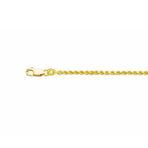 yellow gold plated french rope bracelet