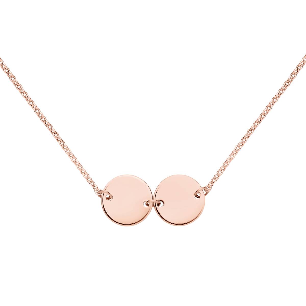 Buy Brilliant Expressions 10K Rose Gold 1/5 Cttw Conflict Free Diamond  Circle Adjustable Pendant Necklace (I-J Color, I2-I3 Clarity), 16-18 inch  at Amazon.in