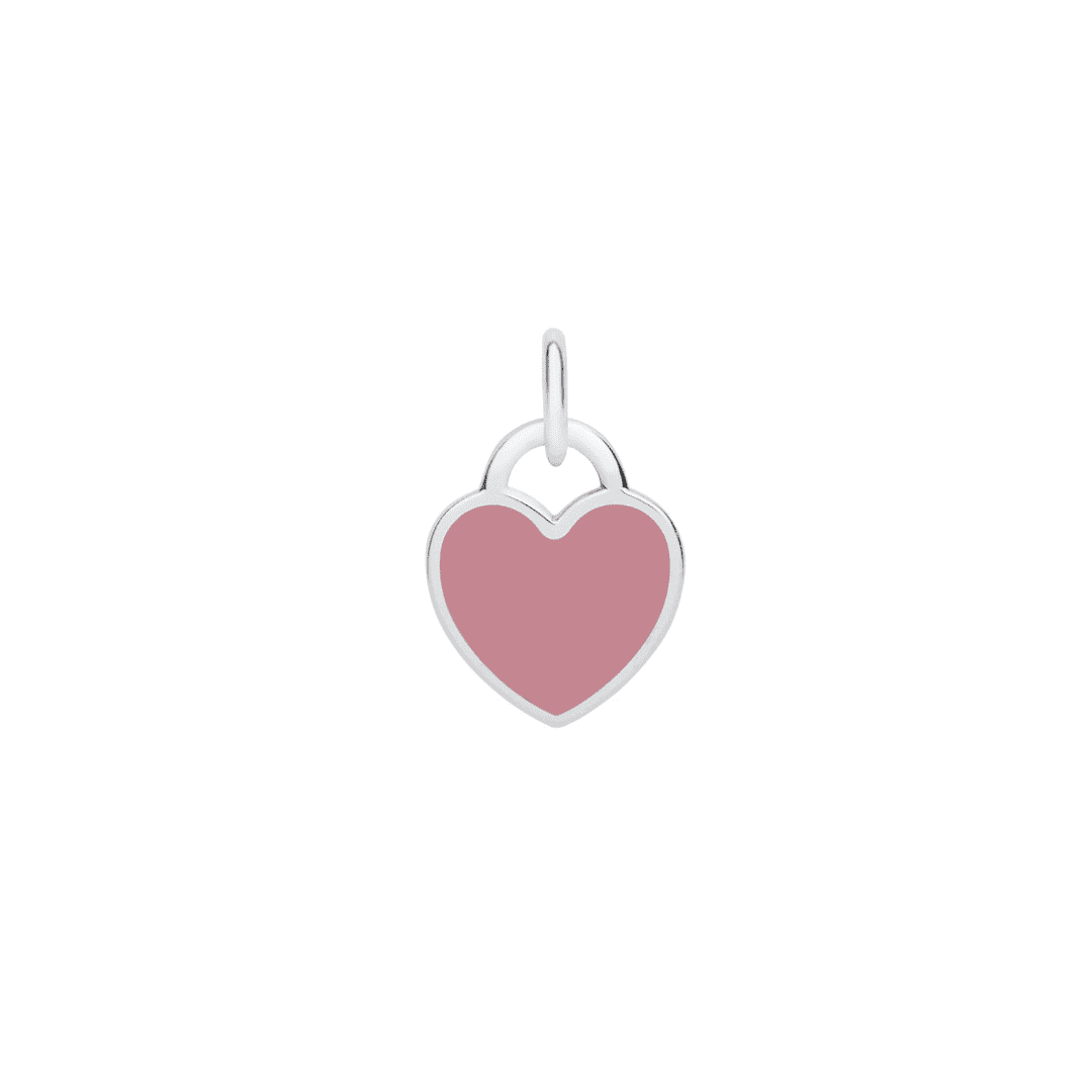mini pink heart pendant