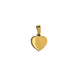 10mm 9ct gold solid heart