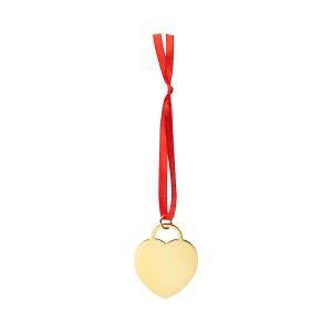engraved gold heart ornament