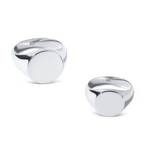 mens and womens signet rings