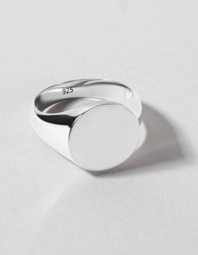 15mm round signet ring