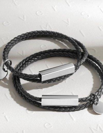 couples leather wrap bracelets