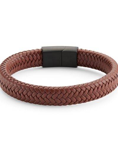 inside view leather braided bracelet