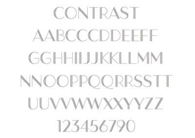 Contrast Engraving Font - The Silver Store
