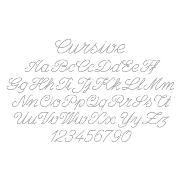 Cursive Engraving Font - The Silver Store