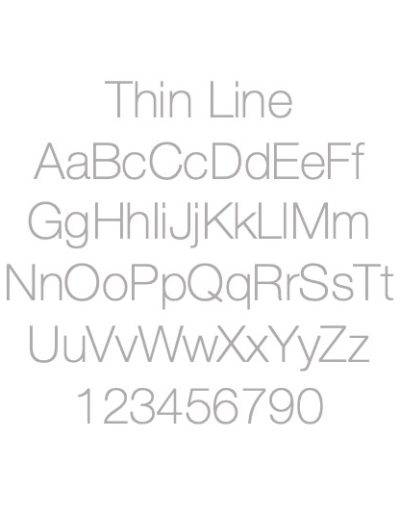 Thin Line Engraving Font - The Silver Store