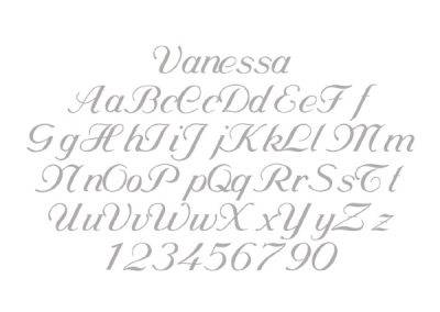 Vanessa Engraving Font - The Silver Store