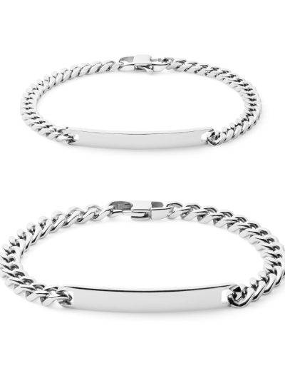 engraved couple bracelets
