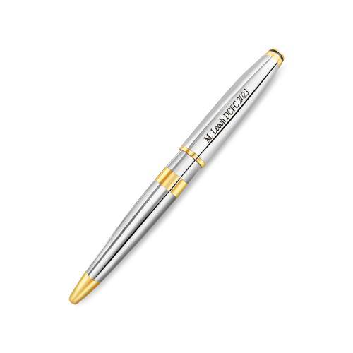 chrome-silver-and-gold-pen-engraved