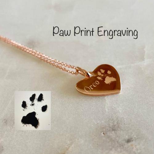 Paw Print Necklace – Mountain Feather Designs